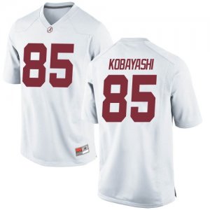 Youth Alabama Crimson Tide #85 Drew Kobayashi White Replica NCAA College Football Jersey 2403XBDA8